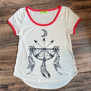 Fresh Brewed Dream Catcher Moon Graphic Tee Shirt